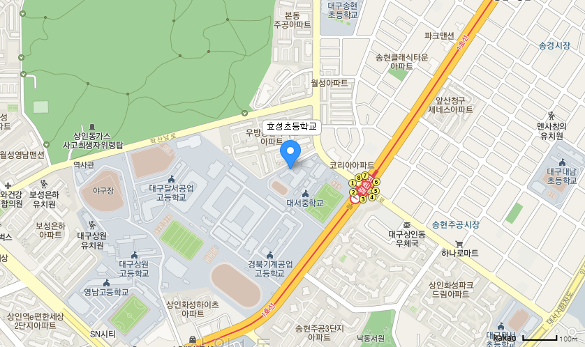 학교 찾아오시는 길 지도